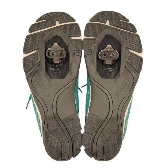 Shimano Cycling Shoes 39 / 7.2 Pedaling Dynamics CW47 Click'r Teal Turquoise - Picture 9 of 9